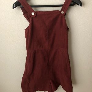 Top shop suede like material playsuit!